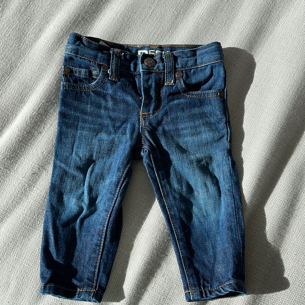 Peek Kids Baby Boys Dark Wash Dungaree Jeans